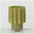 Boltze Vase ''Ragusa'' in Grün - (H)24 x Ø 17,7 cm