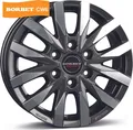 Borbet CW6 black polished matt 7.5x18 ET47 - LK6/130 ML84.1 Alufelge schwarz
