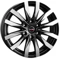 Borbet Cw6 Black Polished Matt 7.5x18 ET 47 6/130 Alufelge Schwarz
