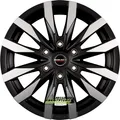 4x Borbet CW6 black polished matt 7.5x18 ET47 - LK6/130 ML84.1 Felge Alu