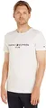 Tommy Hilfiger Herren T-Shirt Kurzarm Core Tommy Logo Rundhalsausschnitt, Weiß (Snow White), XXL