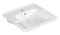 Villeroy & Boch Waschbecken ViCare, ViCare mit 1 Hahnloch mit Überlauf 600 x 550 x 180 mm - Weiß Alpin