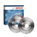 Bosch BD2146 Bremsscheibensatz - 258 mm massive Bremsscheiben - Vorderachse - ECE-R90-zertifiziert - lange Lebensdauer, moderner Korrosionsschutz - 1 Satz aus 2 Scheiben