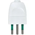 Stecker 2p+e 10a Weiß - 00230.b - Vimar