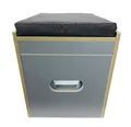 Toiletten Hocker Porta Potti 165/365 inkl. Polster schwarz ohne Toilette
