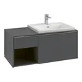 V&B Waschtischunterschrank Beck. re Subway 3.0 100,1x42,25x51,6cm, o LE/Gr vo b, bla Oa