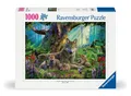 Erwachsenenpuzzle 1000 Teile - Wölfe im Wald