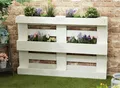 6 Stück Blumenkasten Europalette Blumentopf Kunststoff Pflanztopf Garten Palette
