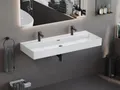 Aqua-Bagno Loft Air Keramik Doppel- Waschtisch/Waschbecken 120cm
