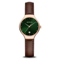 Bering Damen Uhr Armbanduhr Slim Classic - 13326-569 Leder