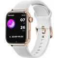 ICE smart 2.0 RoseGold White  Rosafarbene Connected Watch mit weißem Silikon...