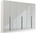 rauch Drehtürenschrank Kleiderschrank Schrank Garderobe Ankleide MODERN BY QUADRA SPIN (Breiten: 181/226/271 cm, Höhe 210 cm) mit hochwertiger Glasfront und Stangengriff MADE IN GERMANY