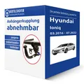 TowCar Anhängerkupplung abnehmbar für HYUNDAI Ioniq Typ AE AHK