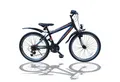 Talson Kinderfahrrad 20 Zoll MTB mit, 18 Gang Shimano, Kettenschaltung, mit Beleuchtung nach StVZO und Gabelfederung Schwarz