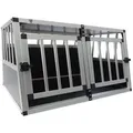 SPOCADO Hunde-Transportbox "Villa" schwarz/grau, wasser- und witterungsbeständig grau|schwarz 89 x 69 x 50 cm