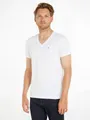 Tommy Jeans T-Shirt TJM ORIGINAL JERSEY V NECK TEE mit V-Ausschnitt und dezenter Logo-Flag