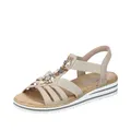 Rieker Damen V0649 Sandale, Ginger, 41 EU
