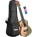 Cascha Art Series Konzert Ukulele Leafy