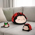 LEGAMI LadyBug Marienkäfer Kissen Super weich, Plüschkissen, Handwärmer-Eingriff