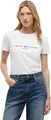 Tommy Hilfiger Damen T-Shirt Kurzarm Heritage Rundhalsausschnitt, Weiß (White), M