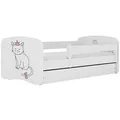 Raumhirsch Furniture Kinderbett, Weiß, Holzwerkstoff, 1-Sitzer, 1 Schubladen, Rechteckig, 80x180 cm, FSC 100%, Kinder- & Jugendzimmer, Kindermöbel, Kinderbetten, Kindereinzelbetten
