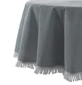 Wetterfeste Garten Balkon Terrasse Camping Weichschaum Tischdecke, Größe + Farbe wählbar (oval 150x210 cm, Grau)