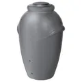 Regentonne grau Regentank Amphore mit Deckel & Kunst. Hahn Bologna 360 l