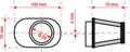 BMC Luftfilter konisch, Mundstück links 55 mm - FBPF55-70L