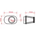 BMC Luftfilter BMC Tapered Offset Left Ø55mm FBPF55-70L Für Motorrad Ersatzteile