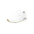Skechers Herren Uno Stand On Air Sneaker, White Durabuck Trim, 45 EU