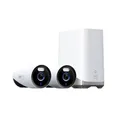 eufy Security eufyCam E330 Überwachungskamera für Außen, 4K, 24/7 Aufnahme, Netzstrombetrieben, veratärktes Wi-Fi, Gesichtserkennungs-KI, ohne monatliche Gebühren, 2 Kamera Set, inklusive HomeBase 3