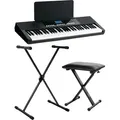 FunKey 61 Performer Schwarz Set inkl. Keyboardständer + Bank