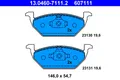 1x ATE 13.0460-7111.2 Bremsbelagsatz Scheibenbremse für VW Audi Skoda Seat