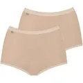 sloggi Slip Basic+ Maxi 2P (2er Pack) perfekter Sitz beige 38