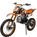Actionbikes Motors Crossbike JC125 | 4-Takt 125ccm Benzinmotor bis 𝟖𝟎 km/h - Motorrad - Pocket Bike - Dirt Bike - Motocross - Pocketbike - Motorsport - Dirtbike - Enduro ab 14 Jahren (Orange)