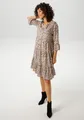 Tunikakleid, mit extravagantem Animal-Print, Gr. 46 - N-Gr, hellbeige-schwarz-hellbraun N-Gr