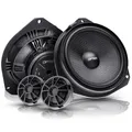 Option Lautsprecher System Frontsystem kompatibel mit FIAT 500 Plug & Play - 16,5cm 2-Wege Komponenten-Lautsprecher - 70 Watt RMS - 3 Ohm - 94dB