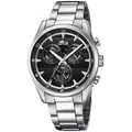 Lotus Herren Uhr Armbanduhr Chronograph 18365/4 Edelstahl - Silber/Schwarz