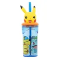 Pokémon 3D-Trinkflasche mit Strohhalm, 360 ml