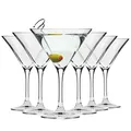 Krosno Avant-Garde Gläser für Cocktail Martini | Set 6 | 240 ml | Spülmaschine