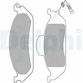 1x ORIGINAL® Delphi LP1299 Bremsbelagsatz, Scheibenbremse Vorne, inkl.