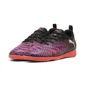 Puma Future 8 Play IT JR, Unisex Fussballschuh, Puma Black-Puma White-Glowing RED,