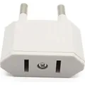 Reise Strom Adapter Stecker Für USA/ Japan/ Kanada/ Mexiko Zu EU Deutschland / AT Weiss - Weiß