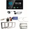 Kenwood DMX5020DABS CarPlay Einbauset für Opel Omega B Meriva A Agila Vivaro