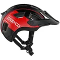 CASCO MTBE 2 Fahrradhelm, farbe:schwarz rot glanz, Größe:S - Schwarz