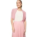 Zero Strickjacke Damen kurzarm (1-tlg) Plain/ ohne Details rosa M