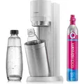 SodaStream Wassersprudler Duo Vorteilspack inkl. 2 Flaschen und Quick Connect Zylinder, Weiß - Weiß