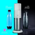 SodaStream Duo Trinkwassersprudler inkl. Glas- und Kuststoffflasche weiß silber