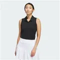 adidas Performance Poloshirt WOMEN'S ULTIMATE365 SOLID SLEEVELESS POLOSHIRT (1-tlg) schwarz XS (32)