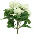 Hortensie künstlich Weiß 42cm – Seidenblumen Strauß Sommerdeko Blütenzauber